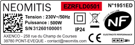 Code produit